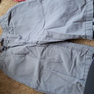 Gray shorts with draw string